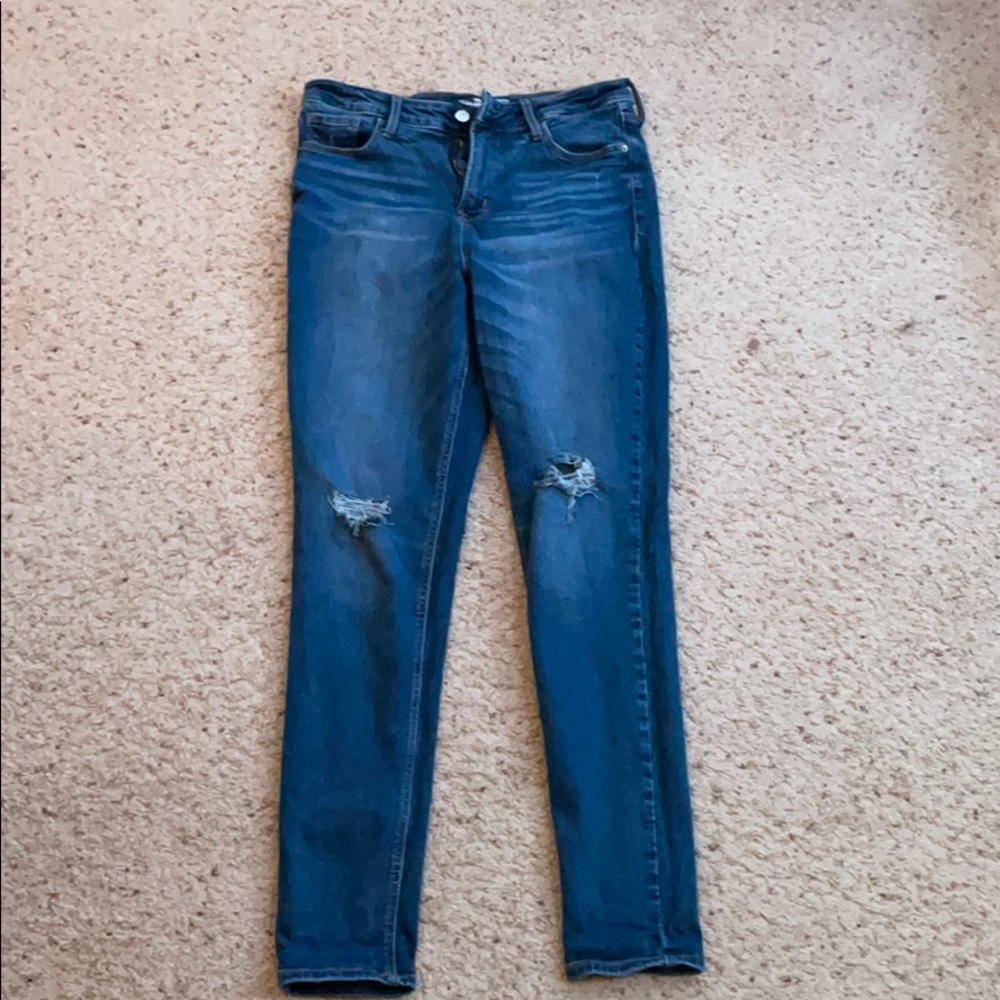 Old Navy Ripped Blue Jeans
